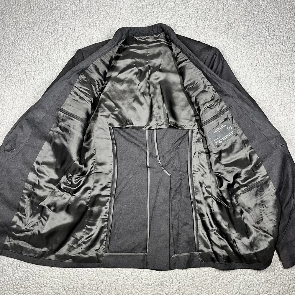 All Saints‎ Spitalfields Belgrave Tuxedo Jacket Mens 38 Black Wool Shawl MJE594